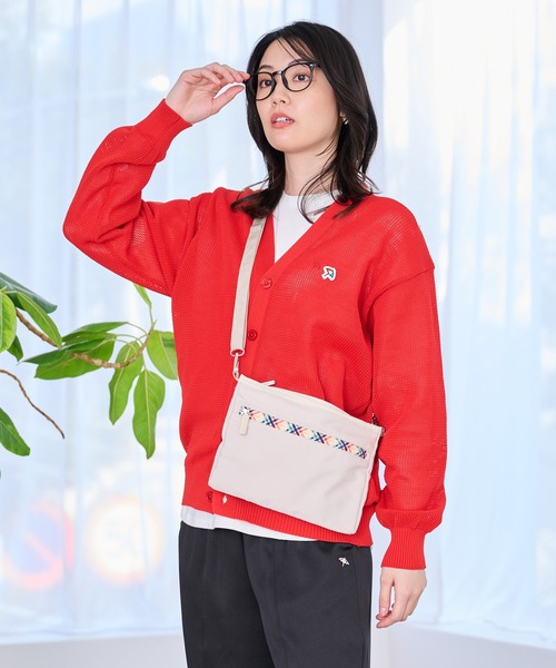 Arnold Palmer（アーノルドパーマー）の「パーマーチェックファスナー サコッシュ（ショルダーバッグ・レディース・ネイビー/ベージュ・F）」の17枚目の写真