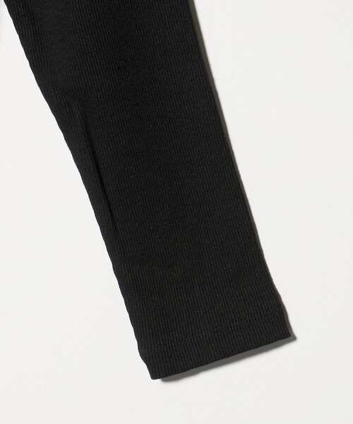 ATON（エイトン）の「＜ATON＞リブ ロングスリーブ Tシャツ（Tシャツ/カットソー・レディース・ブラック/ホワイト・02）」の5枚目の写真