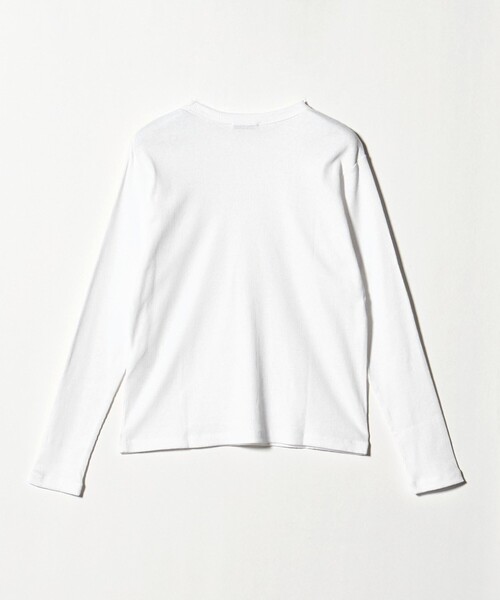 ATON（エイトン）の「＜ATON＞リブ ロングスリーブ Tシャツ（Tシャツ/カットソー・レディース・ブラック/ホワイト・02）」の7枚目の写真
