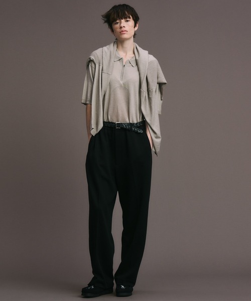 BAL（バル）の「BAL / FARAH WASHABLE WOOL WIDE TAPERED EASY PANT（その他パンツ・メンズ・グレー/クリーム/ブラック・36inch/34inch/32inch/30inch）」の2枚目の写真