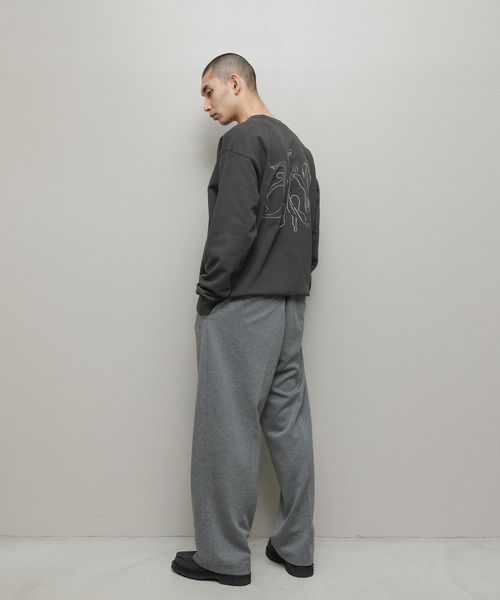 BAL（バル）の「BAL / FARAH WASHABLE WOOL WIDE TAPERED EASY PANT（その他パンツ・メンズ・グレー/クリーム/ブラック・36inch/34inch/32inch/30inch）」の5枚目の写真
