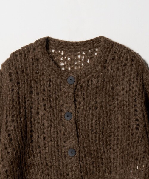 AEWEN MATOPH（イウエン マトフ）の「＜AEWEN MATOPH＞ジャンボタム2WAY カーディガン（カーディガン/ボレロ・レディース・オフホワイト/ダークブラウン/コバルトブルー・FREE）」の10枚目の写真