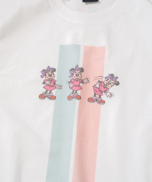 Disney(ディズニー)の「【Disney】レトロ「ミニー」プリントTシャツ/半袖/ディズニー/ミニーマウス(Tシャツ/カットソー・レディース・ホワイト・MEDIUM/LARGE/X-LARGE)」の7枚目の写真