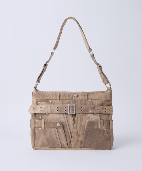 GRANCY 24SSデニムバック GRANCY】Crazy layered denim pants design shoulder bag / クレイジー