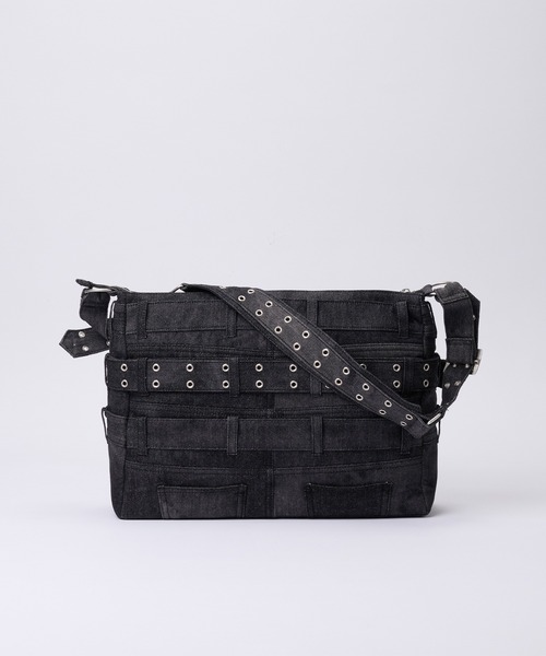 【GRANCY】グランシー　デニムバッグ GRANCY】Crazy layered denim pants design shoulder bag