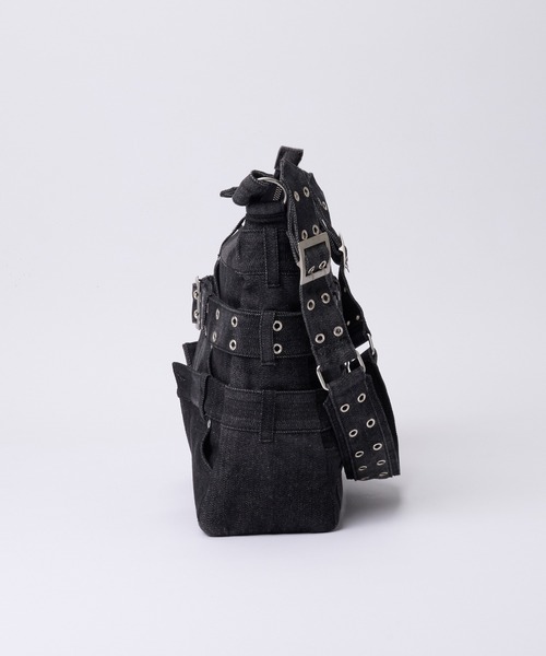 GRANCY】Crazy layered denim pants design shoulder bag