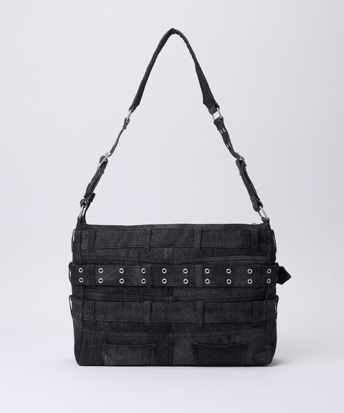最安値！GRANCY デニムパンツスタイル ショルダーバッグ GRANCY】Crazy layered denim pants design shoulder bag