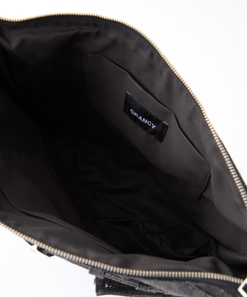 GRANCY】Crazy layered denim pants design shoulder bag