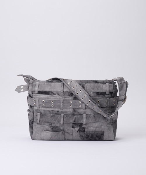 GRANCY】Crazy layered denim pants design shoulder bag