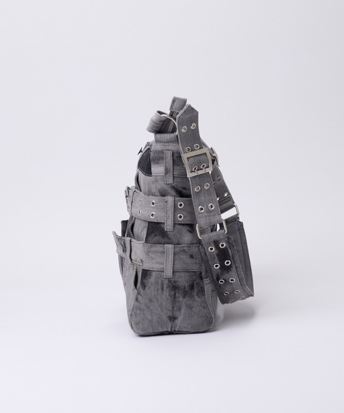 GRANCY】Crazy layered denim pants design shoulder bag