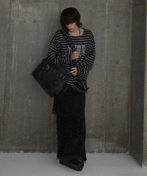 GRANCY】Crazy layered denim pants design shoulder bag / クレイジー