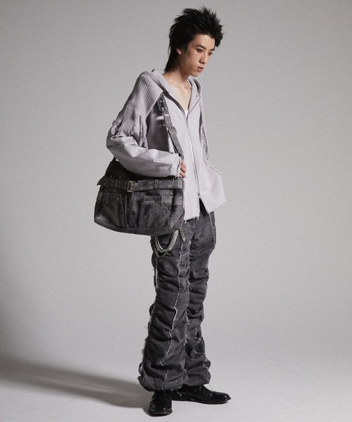 GRANCY】Crazy layered denim pants design shoulder bag / クレイジー