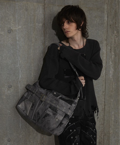 GRANCY】Crazy layered denim pants design shoulder bag / クレイジー