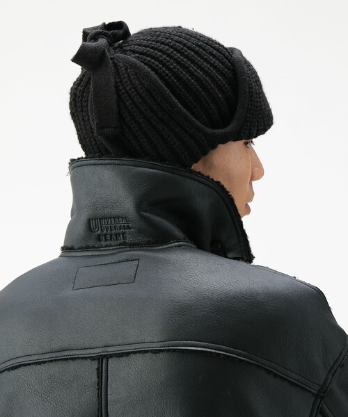 BEAMS（ビームス）の「フライト ニットキャップ（ニットキャップ/ビーニー・メンズ・グレー/ブラック/ネイビー・ONE SIZE）」の9枚目の写真