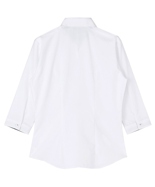 形態安定ノーアイロン スキッパー 7分袖ビジネスワイシャツ（ビジネス