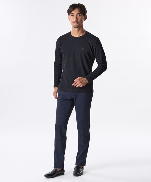 EPOCA UOMO(エポカウォモ)の「*Safari11月号掲載*ラインブリスタージャカードカットソー(Tシャツ/カットソー・メンズ・ホワイト/ダークネイビー/レッド系その他3/ブラウン系その他6・48/46)」の12枚目の写真