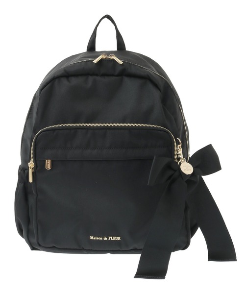 メゾンドフルール 撥水加工キャリーオンリュック ブラック 撥水加工キャリーオンリュック（バックパック/リュック）｜Maison de