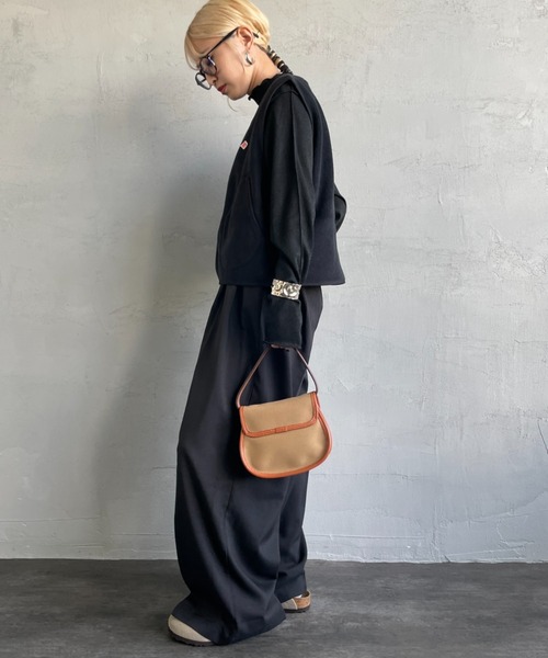 DANTON（ダントン）の「[DANTON/ダントン] フリースノーカラーベスト（ベスト・レディース・グレイッシュベージュ/ブラック/ダークグレー・36）」の11枚目の写真