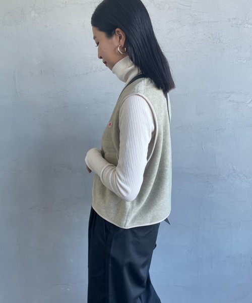 DANTON インサレーションノーカラーベスト ◇[DT-A0635SNT]【収納袋付き】DANTON(ダントン)MEN'S