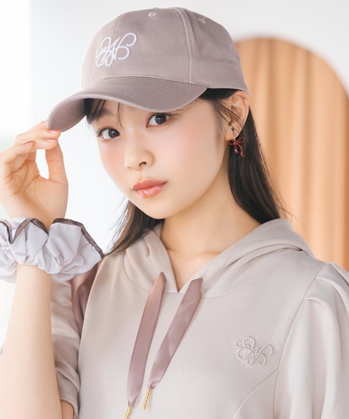 WILLSELECTION(ウィルセレクション)の「リボンプリントパイピングシュシュ(その他ヘアアクセサリー・レディース・ピンク/ブラック/オフホワイト・FREE)」の5枚目の写真