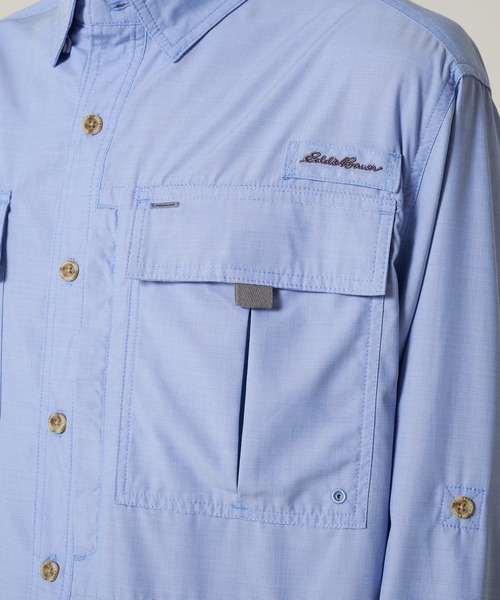 Eddie Bauer(エディーバウアー)の「ガイド 長袖 シャツ(シャツ/ブラウス・メンズ・コバルトブルー/スモークピンク/チャコール・S/M/L/XL/XXL)」の14枚目の写真