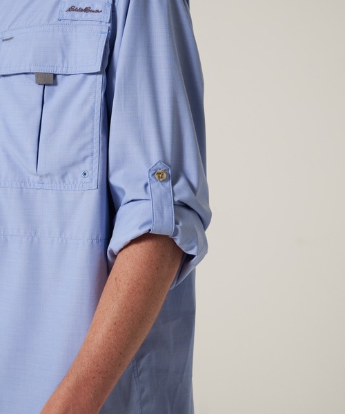 Eddie Bauer(エディーバウアー)の「ガイド 長袖 シャツ(シャツ/ブラウス・メンズ・コバルトブルー/スモークピンク/チャコール・S/M/L/XL/XXL)」の17枚目の写真