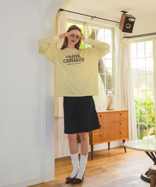 RETRO GIRL（レトロガール）の「タックバミューダPT（その他パンツ・レディース・ベージュ/ブラック/チャコールグレー・FREE）」の13枚目の写真