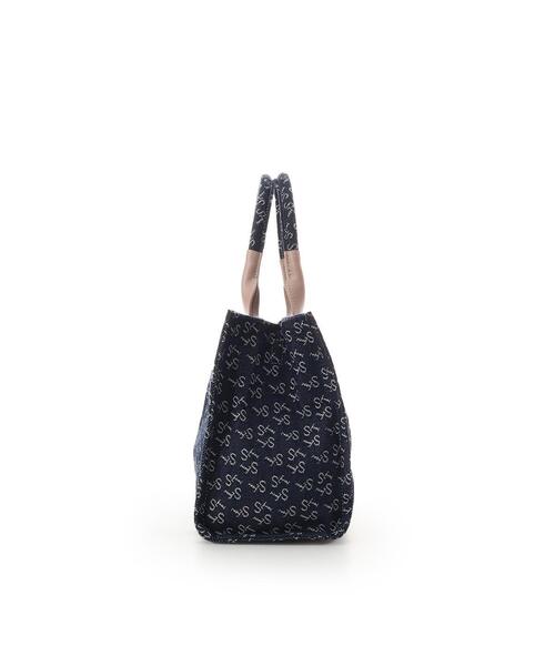Samantha Thavasa(サマンサタバサ)の「Denim ST Jacquard Ⅱ ハンドバッグ(ハンドバッグ・レディース・イエロー/ネイビー/ピンク・FREE)」の4枚目の写真