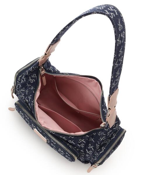 Samantha Thavasa(サマンサタバサ)の「Denim ST Jacquard Ⅱ ハンドバッグ(ハンドバッグ・レディース・イエロー/ネイビー/ピンク・FREE)」の7枚目の写真