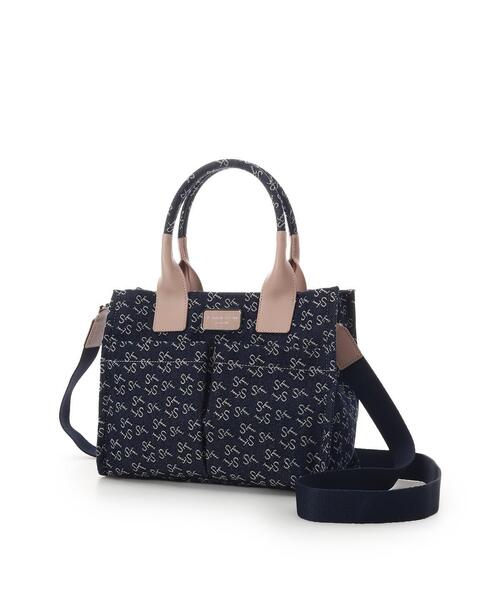 Samantha Thavasa(サマンサタバサ)の「Denim ST Jacquard Ⅱ ハンドバッグ(ハンドバッグ・レディース・イエロー/ネイビー/ピンク・FREE)」の9枚目の写真