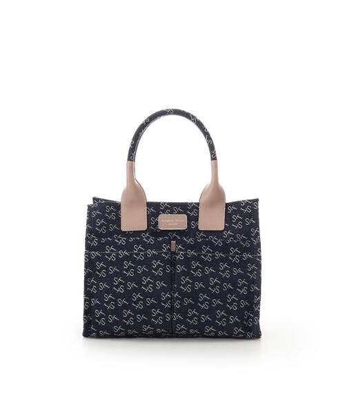 Samantha Thavasa(サマンサタバサ)の「Denim ST Jacquard Ⅱ ハンドバッグ(ハンドバッグ・レディース・イエロー/ネイビー/ピンク・FREE)」の22枚目の写真
