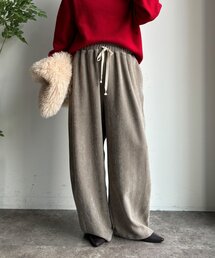 DouDou | ヘリンボーンコーデュロイイージーパンツ(その他パンツ)