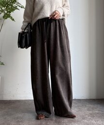 DouDou | ヘリンボーンコーデュロイイージーパンツ(その他パンツ)