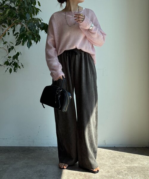 ヘリンボーンコーデュロイイージーパンツ（その他パンツ）｜DouDou