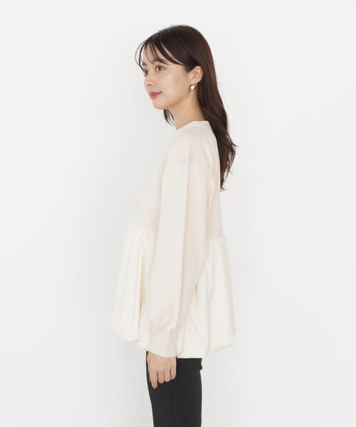 PROPORTION BODY DRESSING（プロポーションボディドレッシング）の「バルーンニットブルゾン / 1215255905（テーラードジャケット・レディース・ブラック/ホワイト系その他・MEDIUM/SMALL）」の20枚目の写真