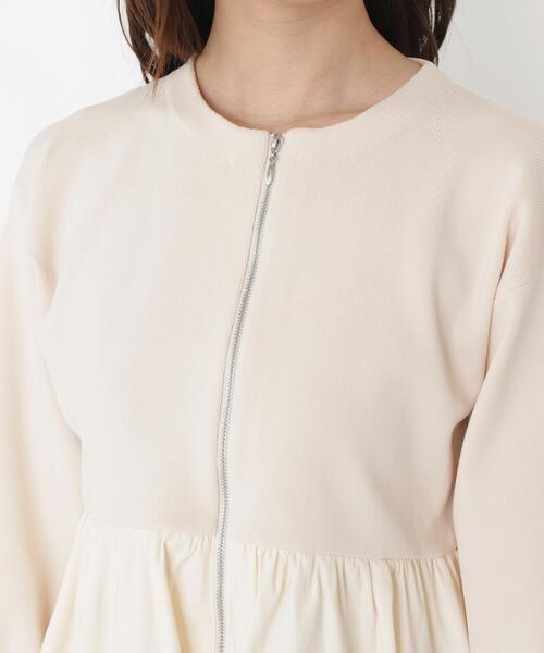 PROPORTION BODY DRESSING（プロポーションボディドレッシング）の「バルーンニットブルゾン / 1215255905（テーラードジャケット・レディース・ブラック/ホワイト系その他・MEDIUM/SMALL）」の22枚目の写真