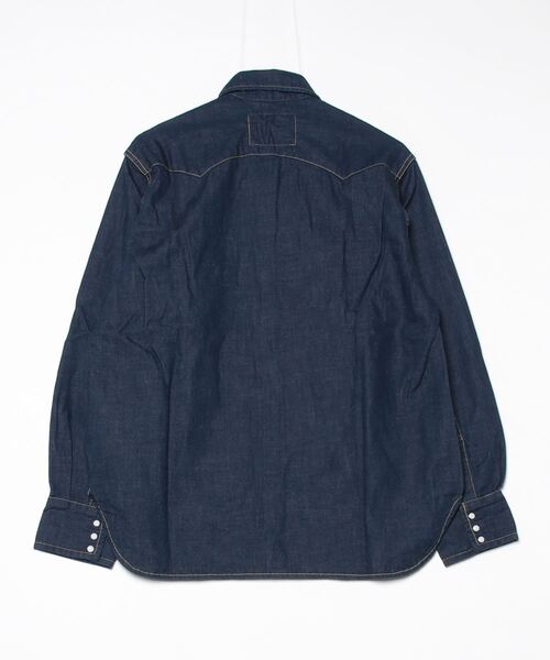 REMI RELIEF（レミレリーフ）の「REMI RELIEF / レミレリーフ：8.5oz DENIM WESTERNSHIRT（ノコギリ型フラップ）：RN28369009[STD]（シャツ/ブラウス・メンズ・ワンウォッシュ・M）」の2枚目の写真