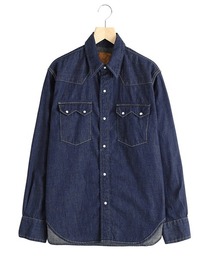 REMI RELIEF | REMI RELIEF / レミレリーフ：8.5oz DENIM WESTERNSHIRT（ノコギリ型フラップ）：RN28369009[STD](シャツ/ブラウス)
