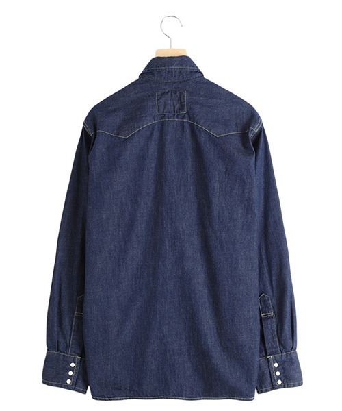 REMI RELIEF（レミレリーフ）の「REMI RELIEF / レミレリーフ：8.5oz DENIM WESTERNSHIRT（ノコギリ型フラップ）：RN28369009[STD]（シャツ/ブラウス・メンズ・ワンウォッシュ・M）」の3枚目の写真