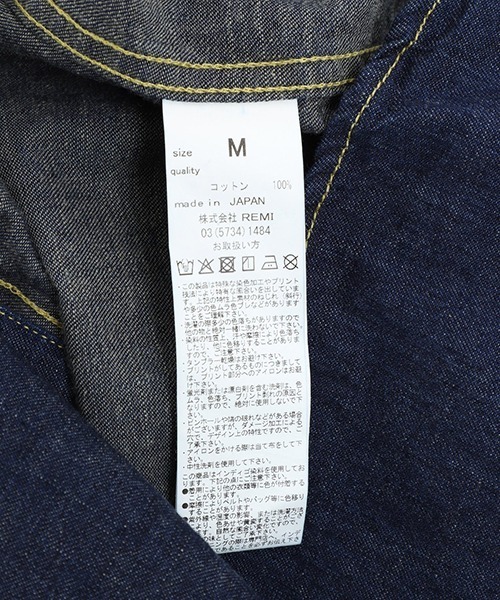 REMI RELIEF（レミレリーフ）の「REMI RELIEF / レミレリーフ：8.5oz DENIM WESTERNSHIRT（ノコギリ型フラップ）：RN28369009[STD]（シャツ/ブラウス・メンズ・ワンウォッシュ・M）」の7枚目の写真