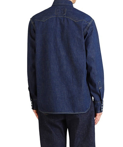 REMI RELIEF（レミレリーフ）の「REMI RELIEF / レミレリーフ：8.5oz DENIM WESTERNSHIRT（ノコギリ型フラップ）：RN28369009[STD]（シャツ/ブラウス・メンズ・ワンウォッシュ・M）」の10枚目の写真