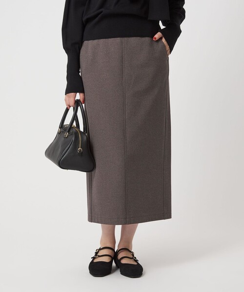 green label relaxing（グリーンレーベルリラクシング）の「［size SHORT/TALLあり］オルマイ ウラキモウ タイト スカート（スカート・レディース・オフホワイト/ブラック/その他2/その他1/モカ/ベージュ・TALL/SHORT/FREE）」の6枚目の写真