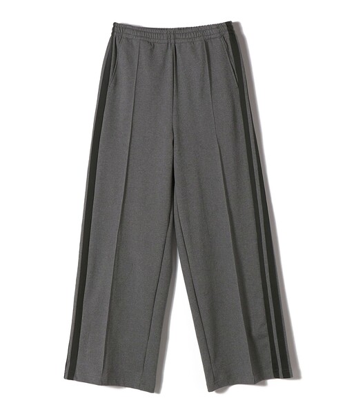 SHIPS（シップス）の「SHIPS Primary Navy Label:ピンタック ジャージー ライン パンツ（その他パンツ・レディース・ネイビー/ブラウン/ダークグレー/ベージュ・ONE SIZE）」の2枚目の写真