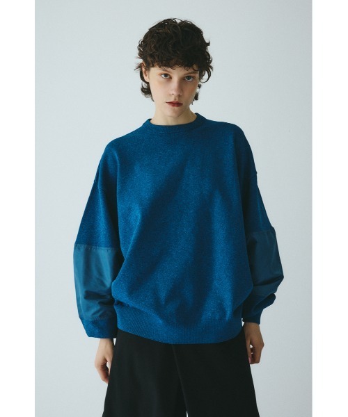 HeRIN.CYE（ヘリンドットサイ）の「Military boy knit tops　　ミリタリーボーイニットトップス（ニット/セーター・レディース・グレー/ブルー/カーキ/ブラウン/ブラック・FREE）」の5枚目の写真