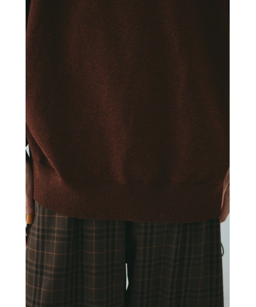 HeRIN.CYE（ヘリンドットサイ）の「Military boy knit tops　　ミリタリーボーイニットトップス（ニット/セーター・レディース・グレー/ブルー/カーキ/ブラウン/ブラック・FREE）」の14枚目の写真