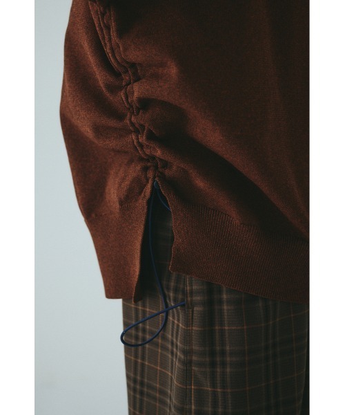 HeRIN.CYE（ヘリンドットサイ）の「Military boy knit tops　　ミリタリーボーイニットトップス（ニット/セーター・レディース・グレー/ブルー/カーキ/ブラウン/ブラック・FREE）」の12枚目の写真