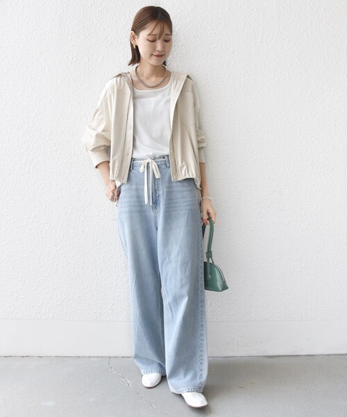 セール】〈手洗い可能〉ポリエステル スエード 裾 ドロスト シャツ