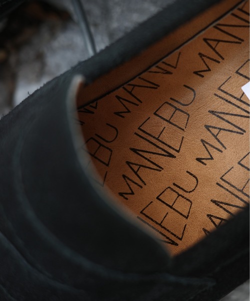 MANEBU（マネブ）の「MANEBU/マネブ　VOVO SUEDE　ローファー　スエード　メンズ（ローファー・レディース・ブラック・41/42/43）」の4枚目の写真