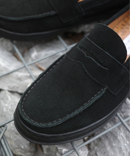 MANEBU（マネブ）の「MANEBU/マネブ　VOVO SUEDE　ローファー　スエード　メンズ（ローファー・レディース・ブラック・41/42/43）」の3枚目の写真
