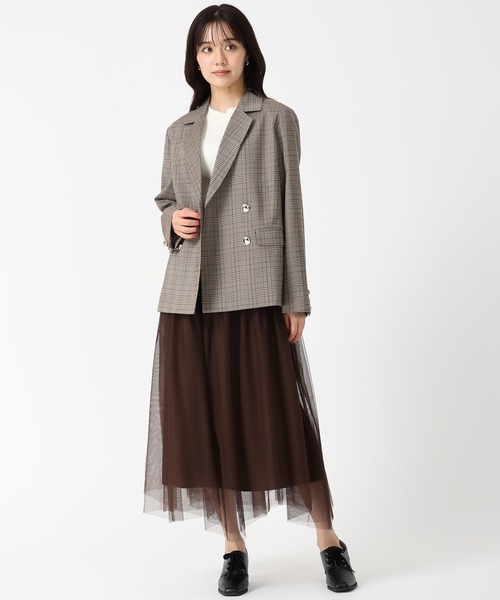 19日まで1万円以上お値引き‼️ダークパープル テーラードジャケット‼️ Nilway ジャケット テーラードジャケット オーバーサイズ ハーフ